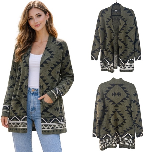 Sweaters - Frye Cozy Aztec Print Sweater